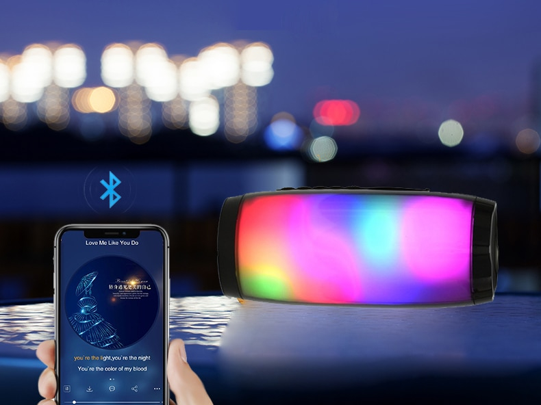 Portable Speaker Bluetooth Column Wireless Bluetooth Speaker Powerful High BoomBox Outdoor Bass HIFI TF FM Radio with LED Light Portable Speaker Bluetooth Column Wireless Bluetooth Speaker Powerful High BoomBox Outdoor Bass HIFI TF FM Radio with LED Light