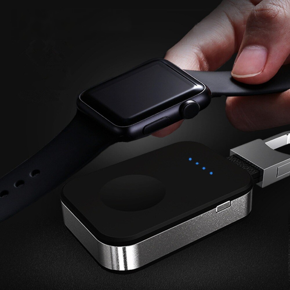 QI Wireless Charger For Apple Watch band 4 42mm/38mm iWatch 3 4 Portable smart watch External battery Pack KeyChain power bank QI Wireless Charger For Apple Watch band 4 42mm/38mm iWatch 3 4 Portable smart watch External battery Pack KeyChain power bank